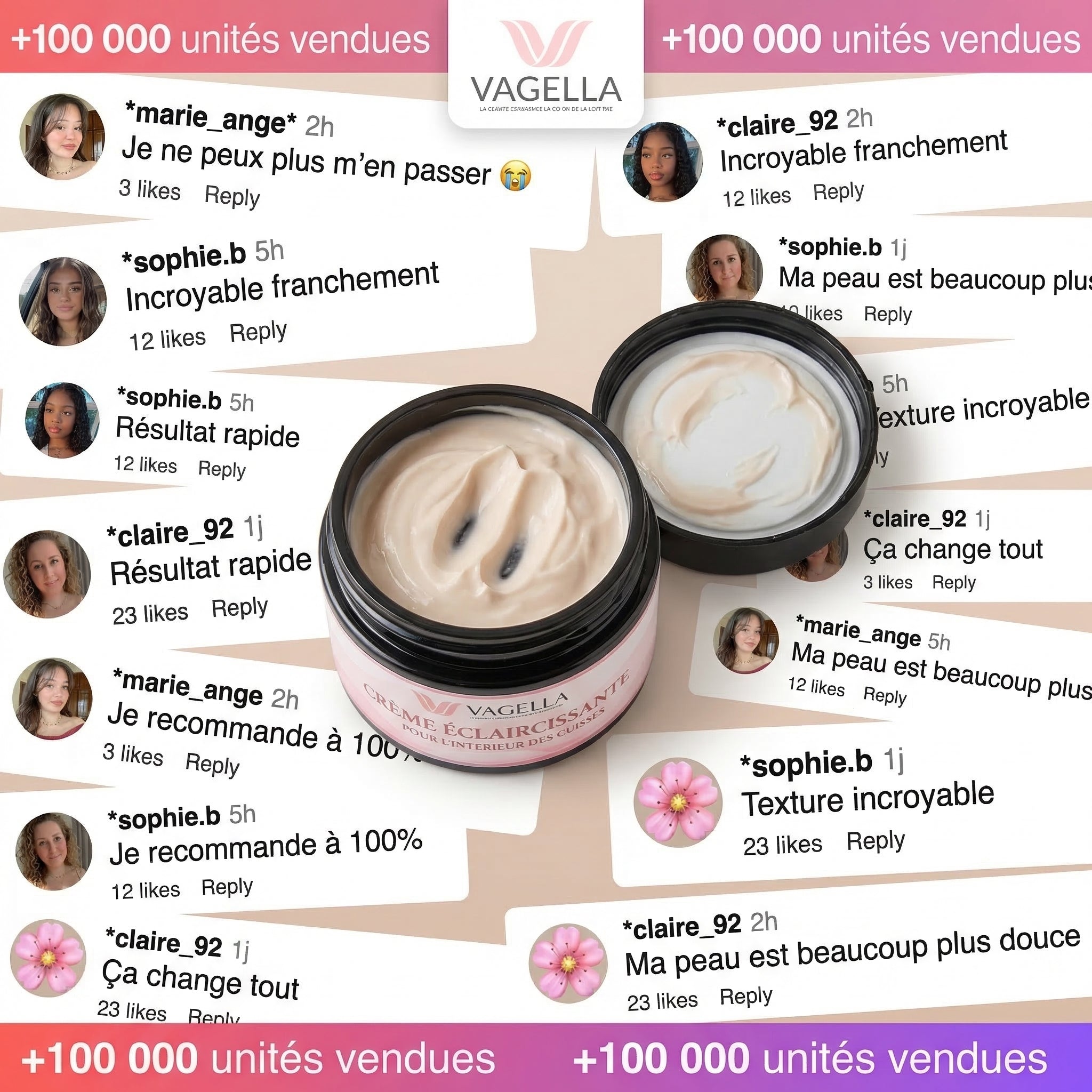 Vagella Crème Éclaircissante pour l’Intérieur des Cuisses