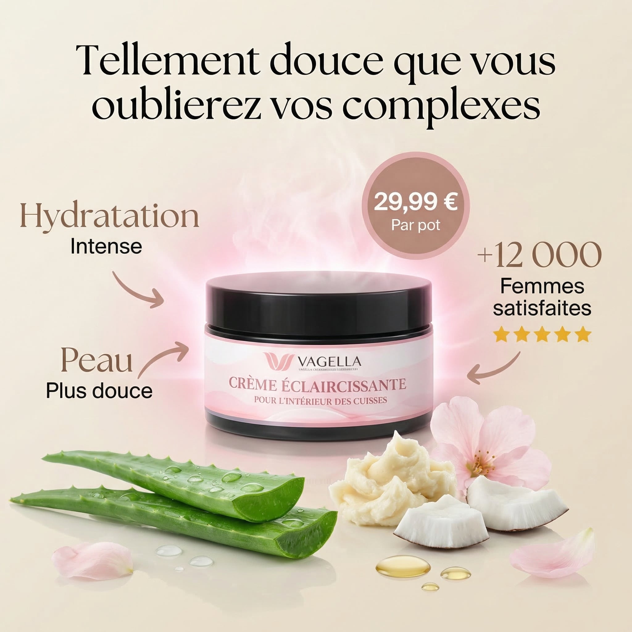 Vagella Crème Éclaircissante pour l’Intérieur des Cuisses